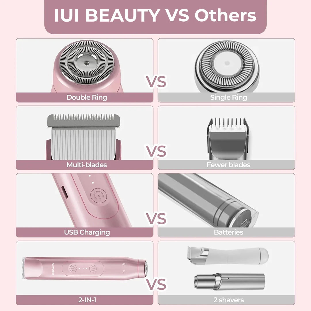 SilkEdge™ 2-in-1 Painless Bikini Hair Trimmer