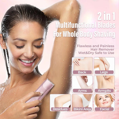 SilkEdge™ 2-in-1 Painless Bikini Hair Trimmer