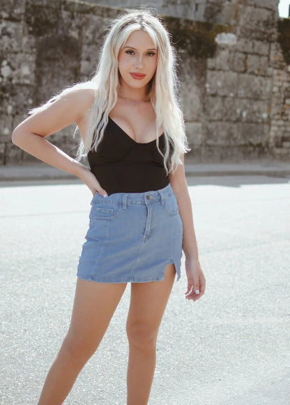 TrueCurve™ Denim Skort